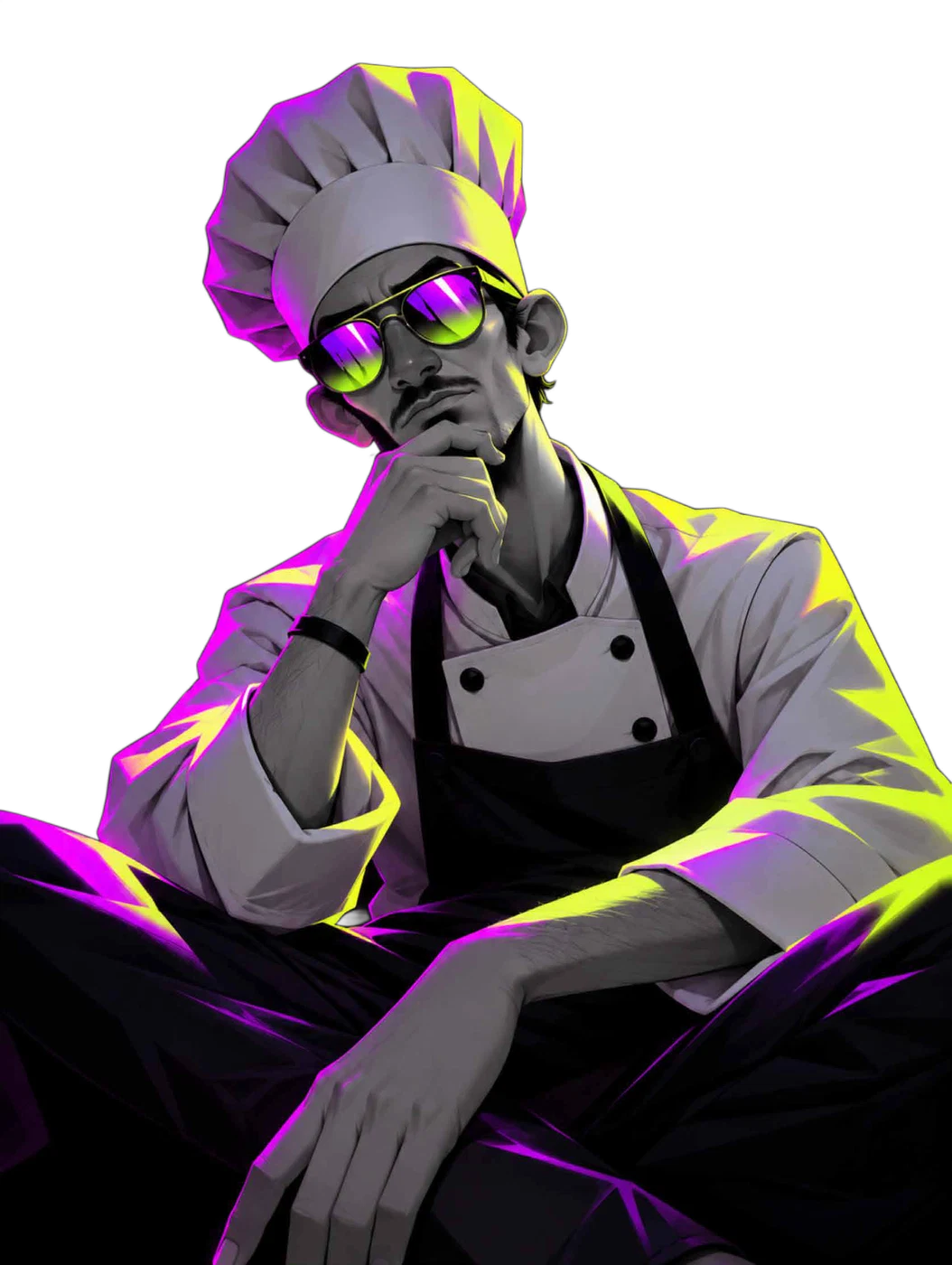 Salt Art chef thinking through a project