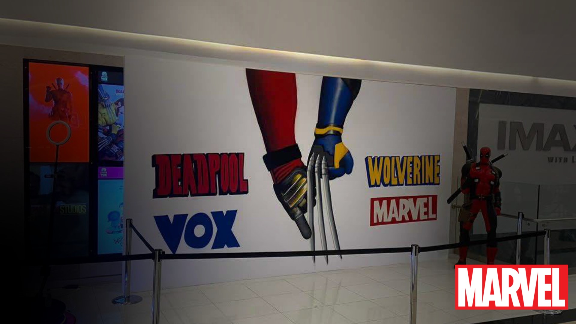 Marvel Deadpool and Wolverine premiere installation at VOX